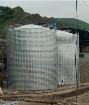 大兴粮食钢板仓的安装全过程不用热焊接